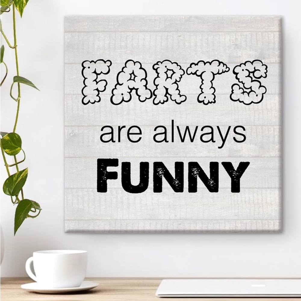 Humorous Wall Art with Funny Quote NWT